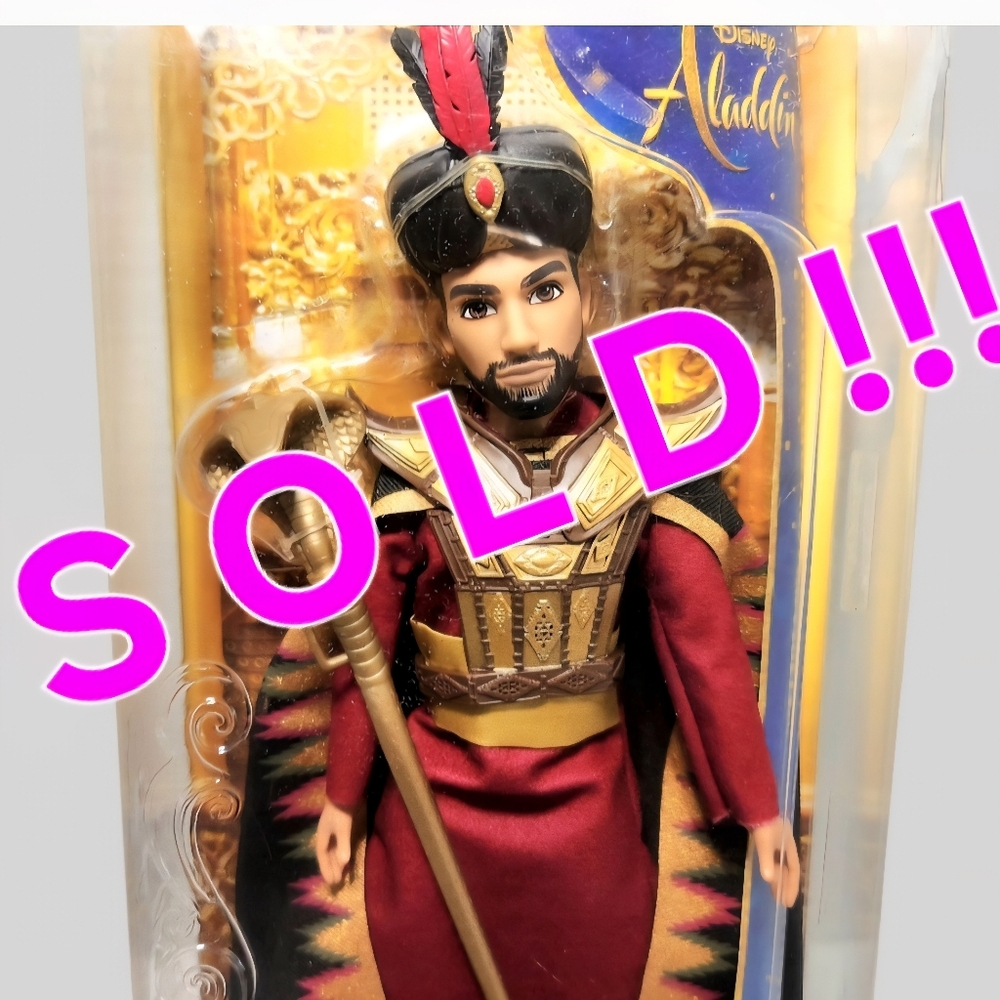 Disney Aladdin Jafar Doll - Red and Gold